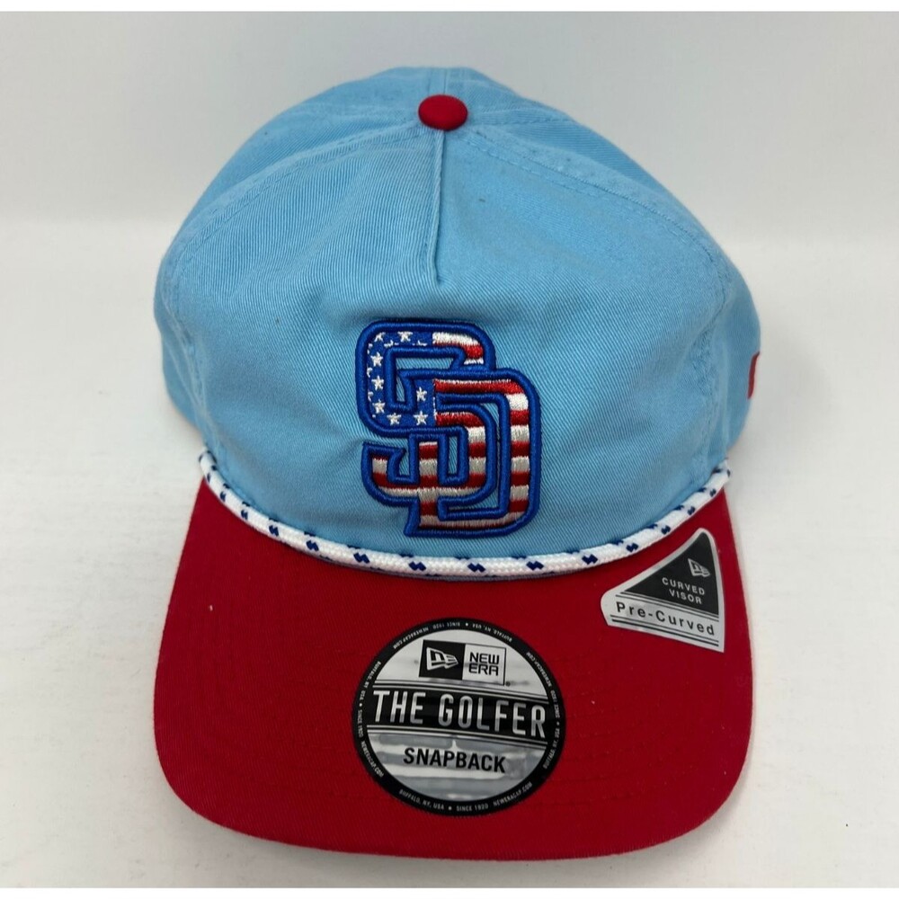 San Diego Padres New Era 4th of July MLB Blue Snapback The Golfer Hat